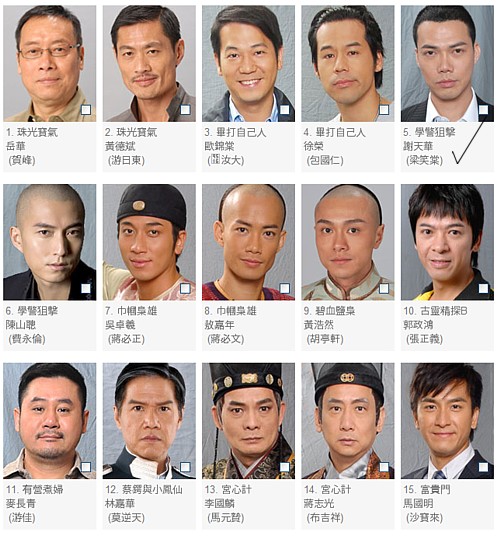 TVB 2009 Best Supporting Actor Nominations